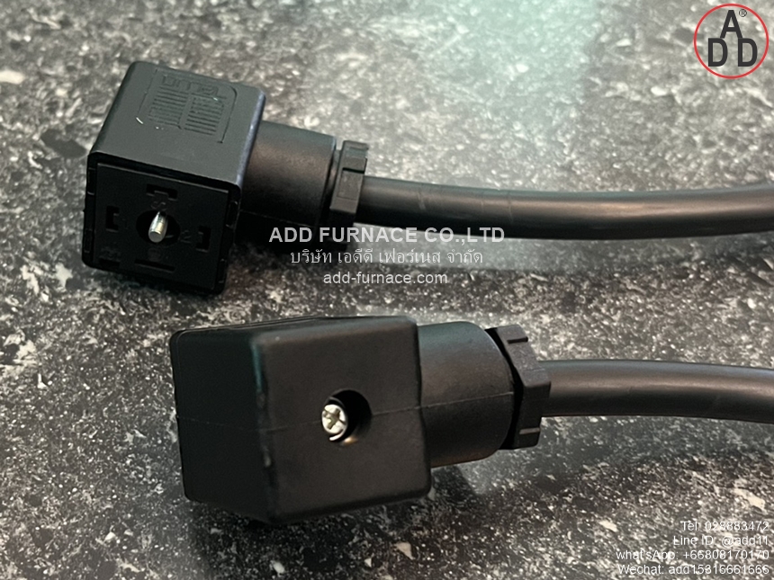 600003 AMP Plug Solenoid Valve Connector With Cable (5)